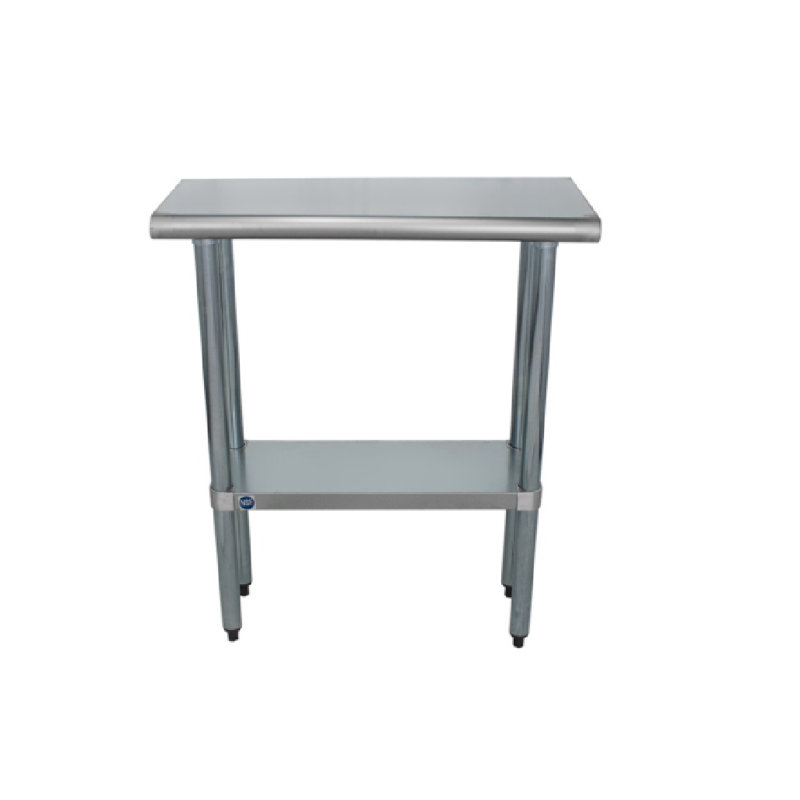 Table de préparation et de travail en acier inoxydable l 24 po x P 14 po Express KitchQuip, H 36 po x l 24 po x P 14 po