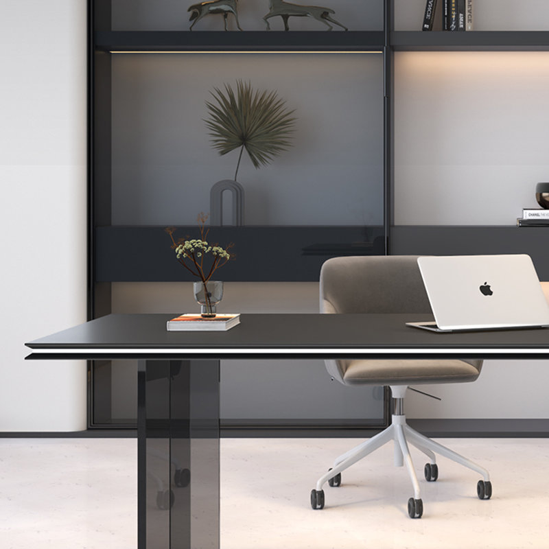 Bureau de luxe élégant, H 29,52 po x l 55,11 po x P 23,62 po