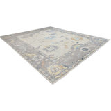 Oushak Collection, Transitional One-of-a-Kind Rectangle 12'2" X 14'6" Hand Knotted Area Rug