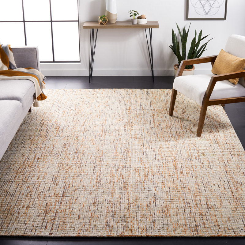 Partin Hand Tufted Wool Rug, Rectangle 8' x 10'