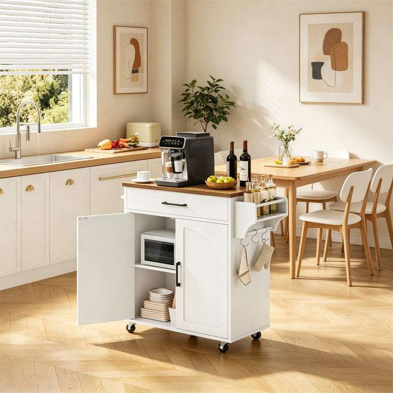 Wood Bar Cart
