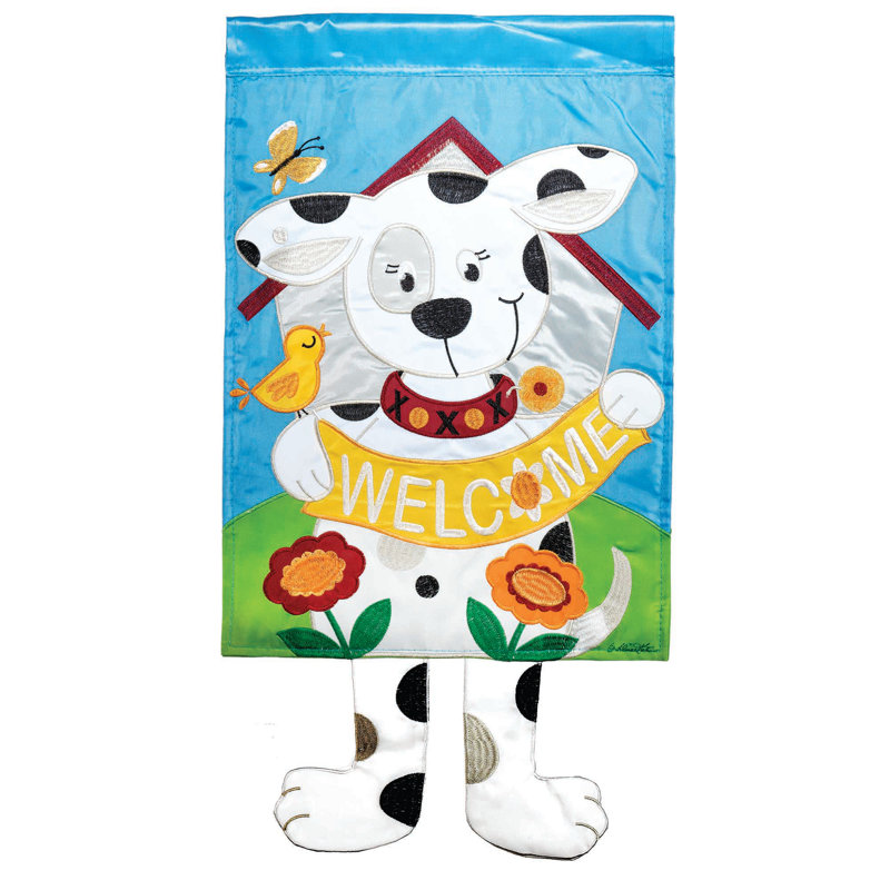 Double Sided 24'' H x 13'' W Polyester Animal Garden Flag