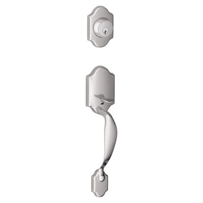 Exterior Portion Handleset and Deadbolt (Interior Portion Sold Separately)