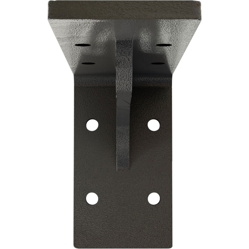 Support en acier Embrey, H 3,75 po x l 2 po x P 6 po, Gris martelé