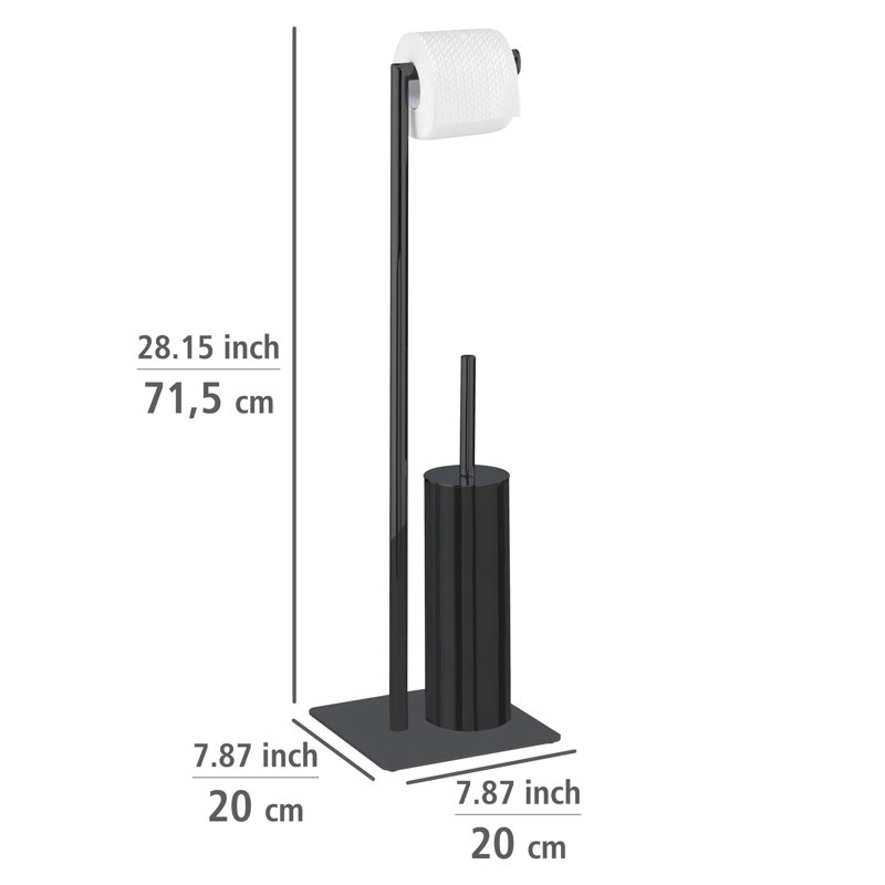 Hermantown Freestanding Toilet Brush & Holder