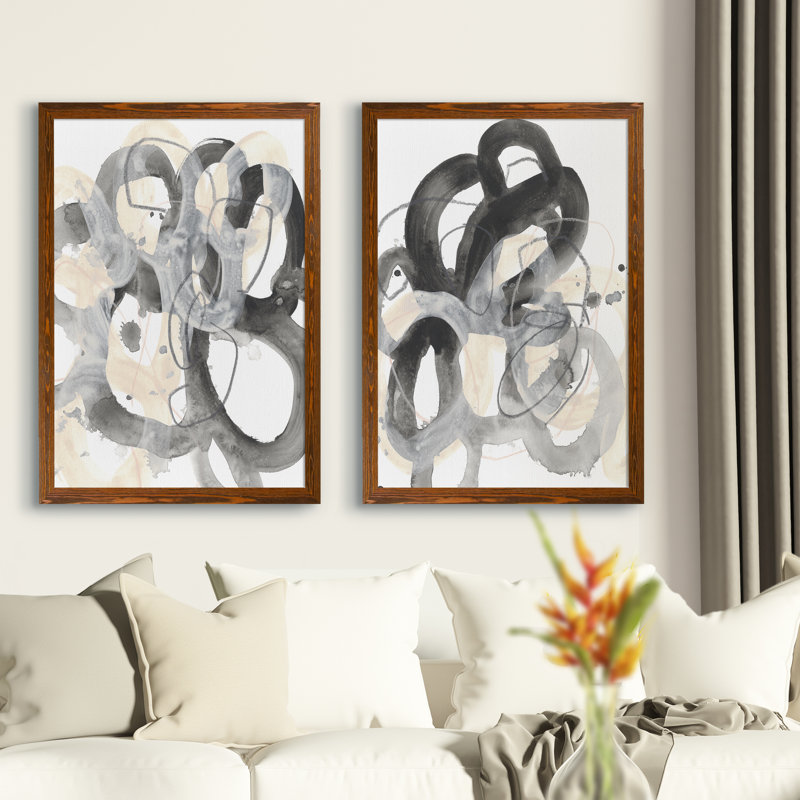 «Tangled Circuit III» par Vincent Van Gogh - ensemble de reproduction de peinture encadrée, H 24 po x l 18 po x P 1,25 po