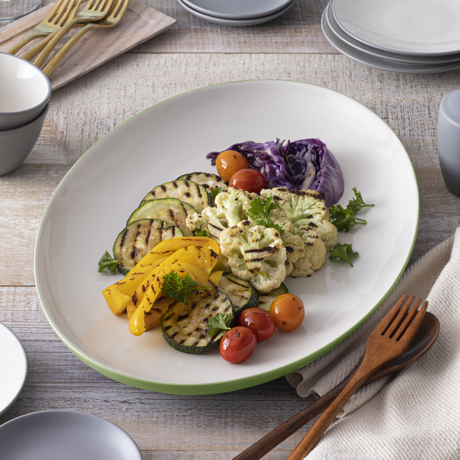 Colorwave Platter, Apple