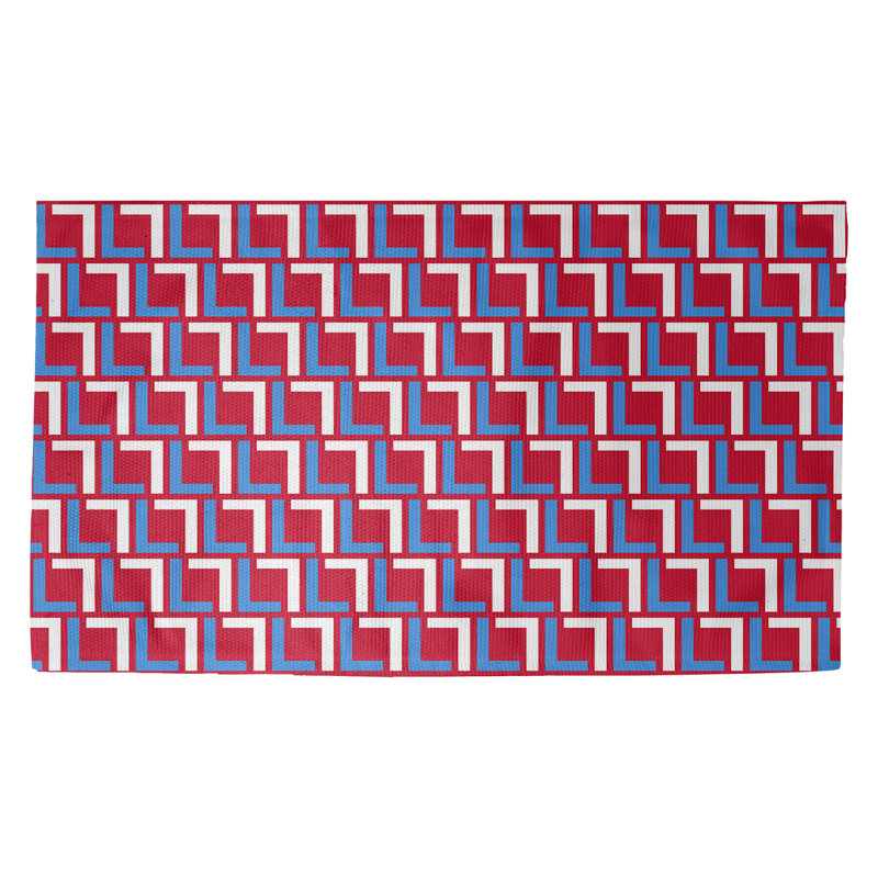 Geometric Indoor Rug, Rectangle 2' x 3'