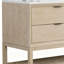 Meuble-lavabo autoportant en bois massif 60 po avec plateau en marbre 60 po-823800409