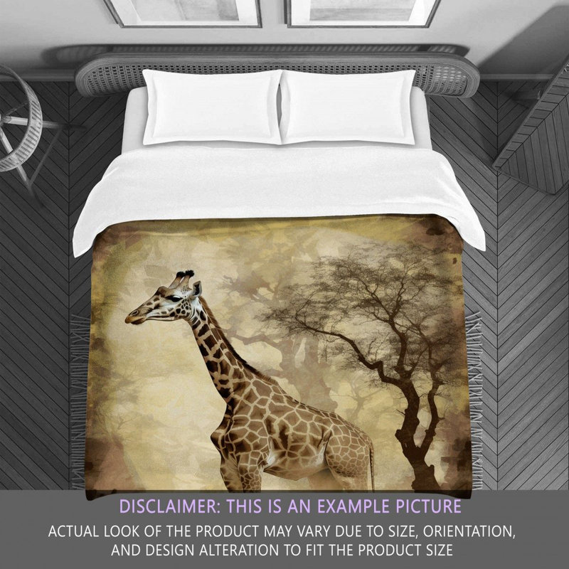 Literie girafe, Grand édredon