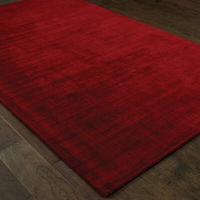 Grimes Handmade Tufted Red Area Rug -  Alcott HillÂ®, ALTH6518 45542531