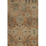 Rug & Kilim’S Samarkand-Inspired Rug In Beige With Cool Ice Blue Floral Patterns