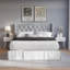 Lit classique tapissier avec 2 tables de chevet en velours-1627488834-1627488833