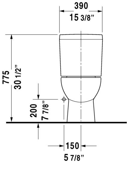 D-Code 1.28 GPF Toilet Bowl
