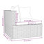 Ensemble modulaire de patio carré de 27,6 po de largeur avec coussins-10222635-25934264