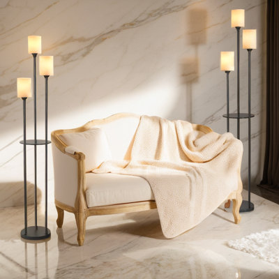 66" Tall Modern 3-Lights Floor Lamps Set of 2