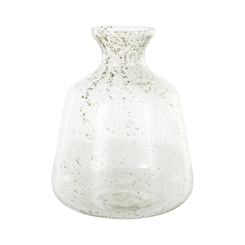 Vase Cole et verre moucheté avec accents