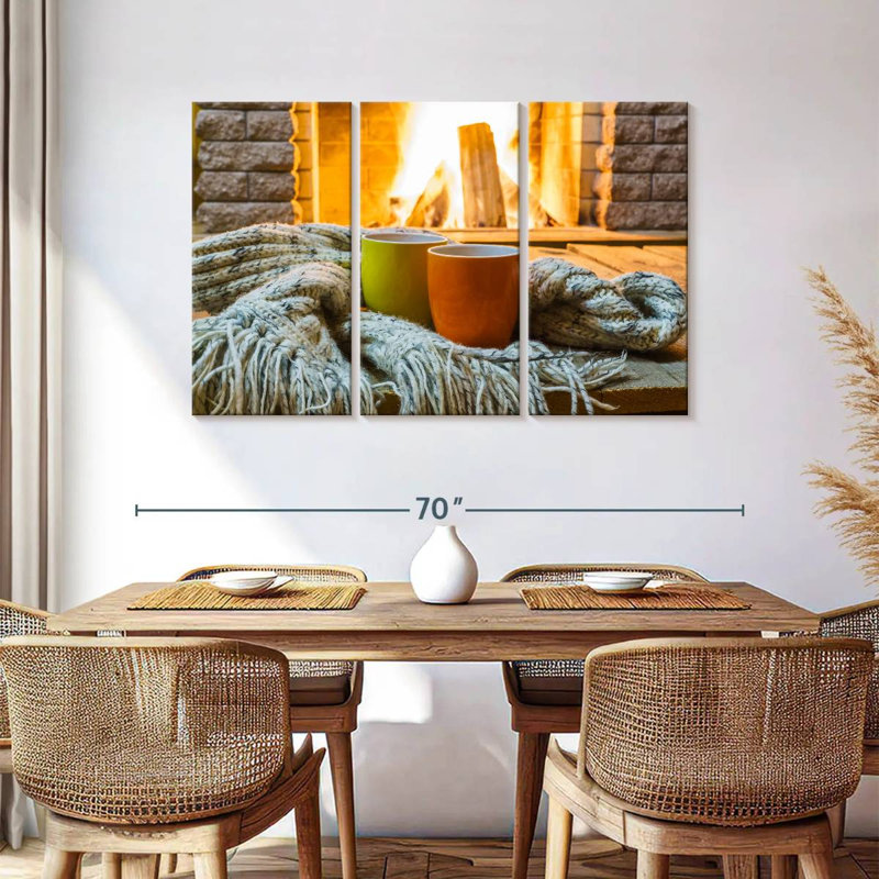Yarlin Tea By The Fireplace, 36" H x 57" W