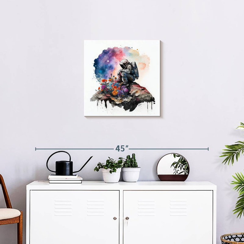 Kelan dernières fleurs, H 20 po x l 20 po