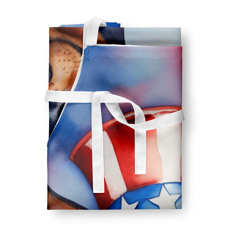 Patriotic American Apron, Miniature Pinscher