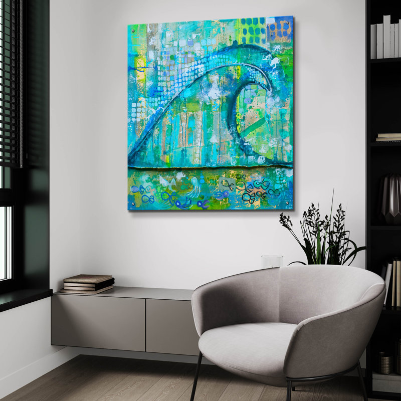 " Wave Fish " by Zwart, 36" H x 36" W x 0.2" D