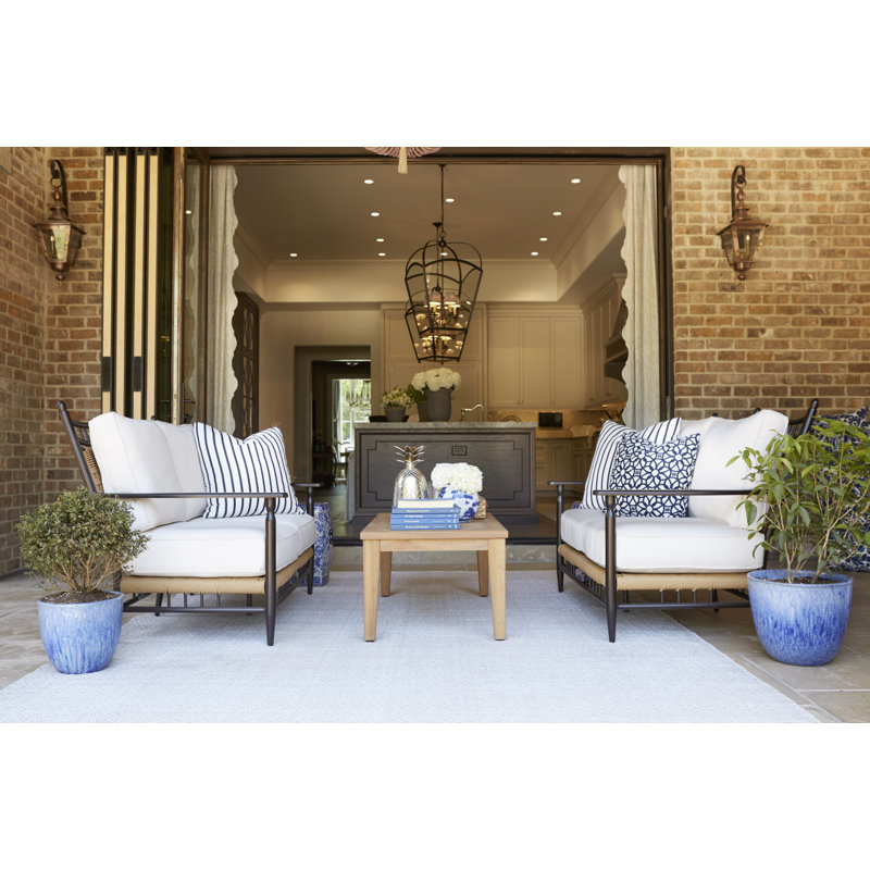 Low Country Outdoor 2 - Seat Loveseat, Deluna Aegean