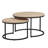 31.5"W Round Nesting Table set of 2