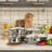 Gibson Home 12 Piece Stainless Steel Cookware Set