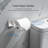 5-Piece Bathroom Hardware Set With Towel Bar, Toilet Paper Holder, And Robe Hooks - Stainless Steel Wall Mounted Towel Rack Set For Modern Bathroom Decor-112547739