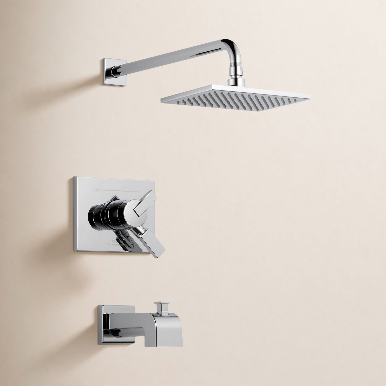 Vero Pressure-Balanced Tub and Shower Faucet, Chrome