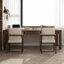 Bureau rectangulaire en bois massif brun noisette-1100887666