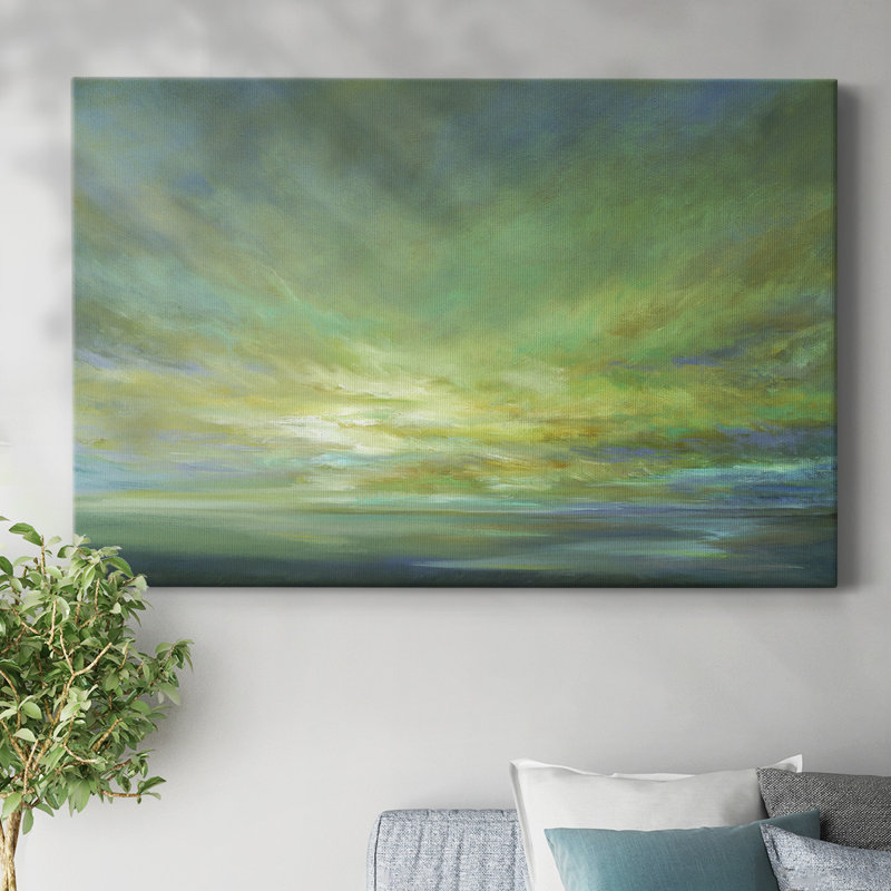 Coastal Views II-Gallery Wrapped Canvas, H 32 po x l 48 po