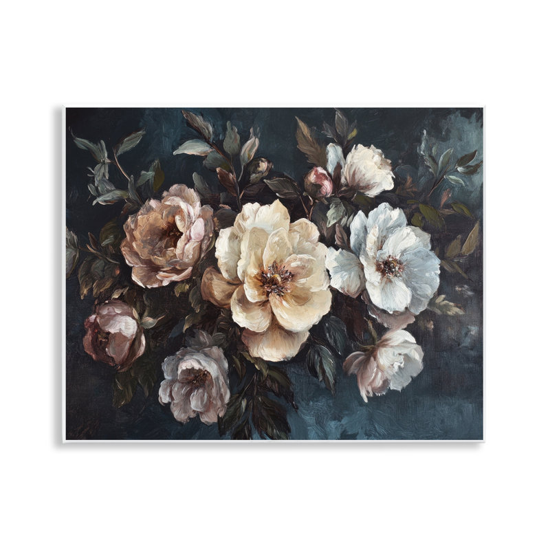  Bold Vintage Blooms Wall Plaque Art by Petal Prints Design
