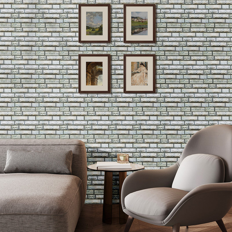 Wallpaper Tile, Light Grey, 30cm L x 30cm W