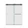 50" - 54" W x 77" H Contemporary Frameless Double Sliding Shower Door with 3/8" Clear Tempered Glass