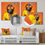 Décoration murale singe jaune et orange-178125350