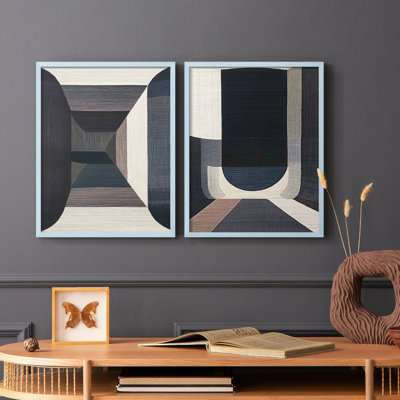 ABSTRACT Series DCLxxv - reproduction encadrée de qualité supérieure - prête à être accrochée - aucun clou requis - aucun clou requis