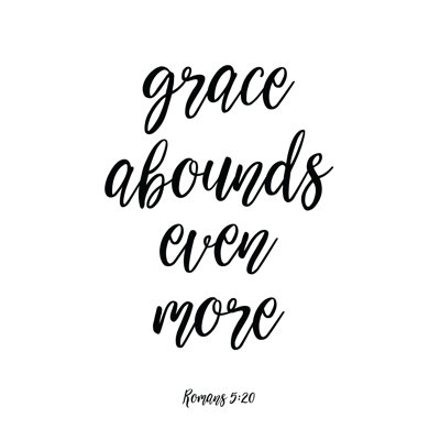 Grace Abounds - Wrapped Canvas Print