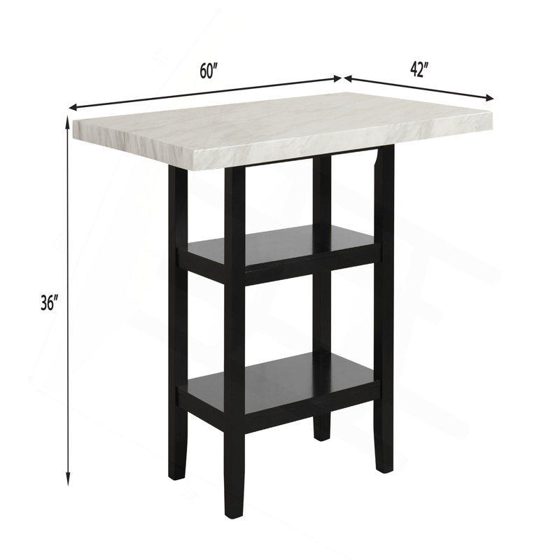 Meuble en bois 1 pièce moderne et élégant avec comptoir en faux marbre et base noire