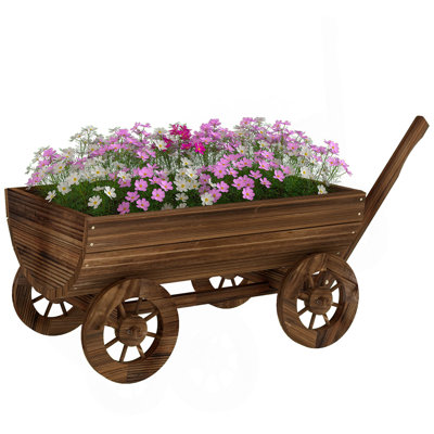 Boîte à fleurs en bois Outsunny
