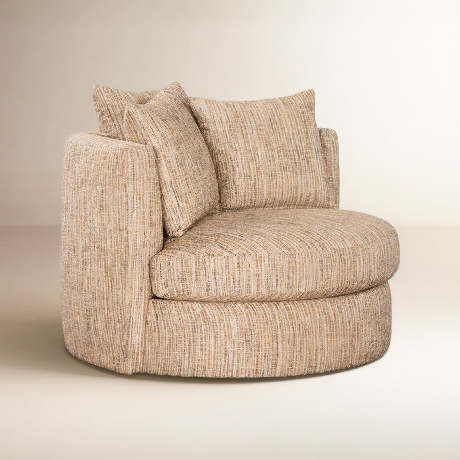 Swivel Barrel Chair