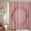 Rideau de douche rose brillant à quartz rose avec 12 crochets