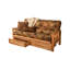 Futon complet avec matelas et rangement avec rangement Stratford-542383031