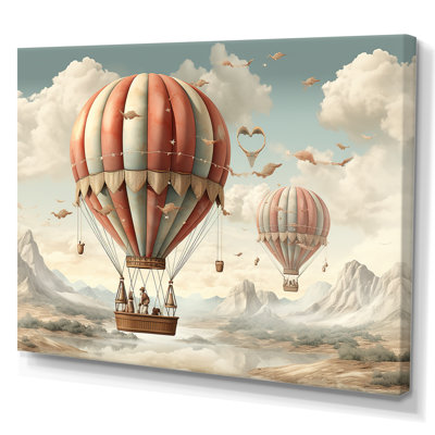 A Playful Hot Air Balloon Bliss II - Art mural en montgolfière