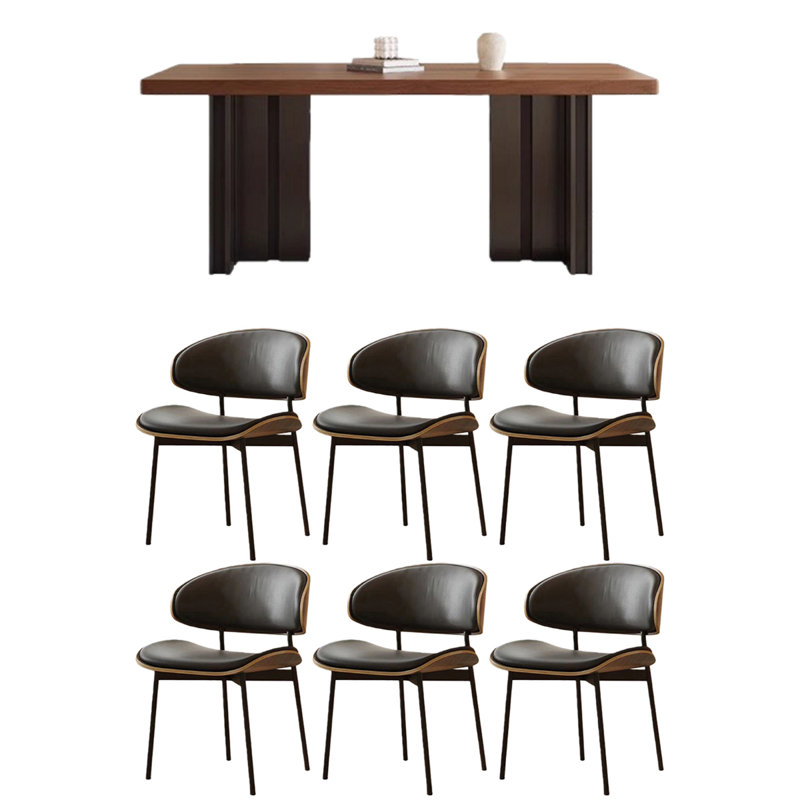 Dining Set, 7, 29.53"H x 62.99"L x 31.5"W