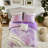 Modern Bedding Sets, 4 Piece Polyester Purple Tie Dye for Home
