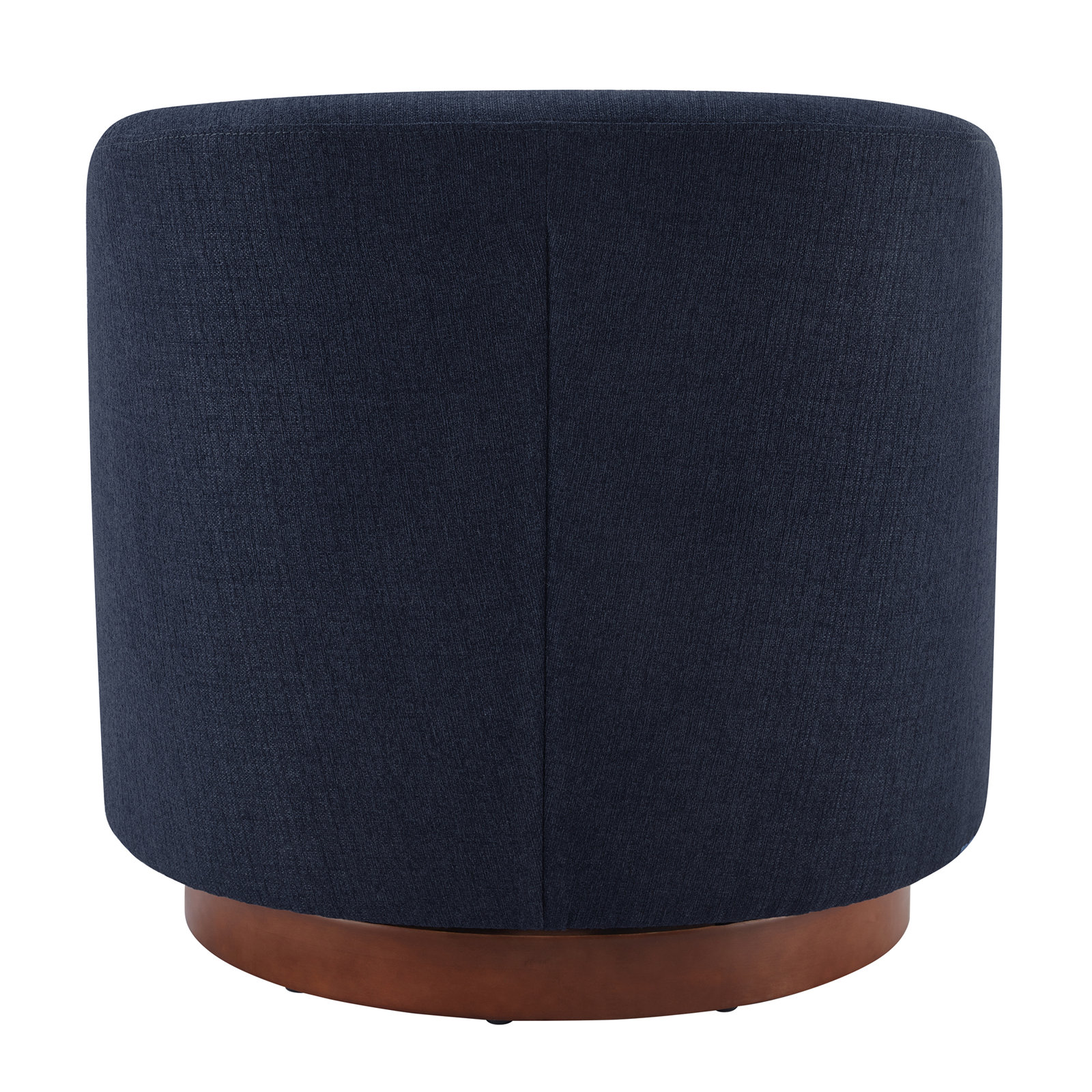 Bennett Upholstered Swivel Barrel Chair, Flannigan Midnight