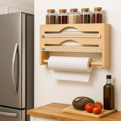 Bamboo Paper Towel Holder