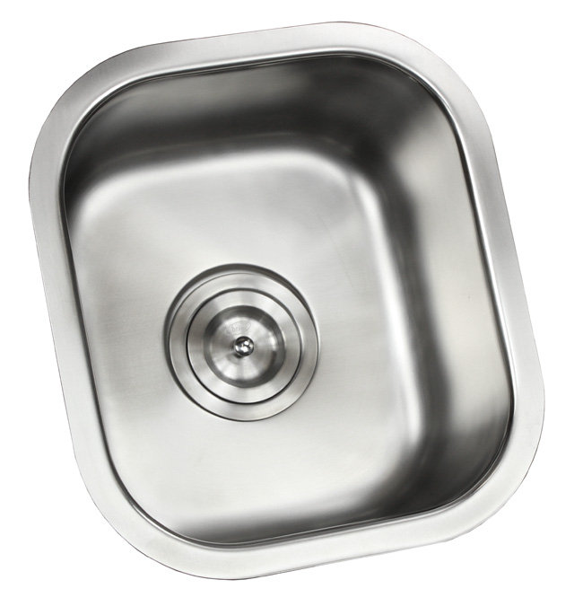 EModern Decor CozyBlock 13'' W Single Bowl Stainless Steel Undermount Kitchen Sink