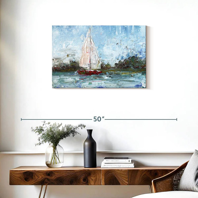 Mehar Here We Go A Sailing, 20" H x 30" W